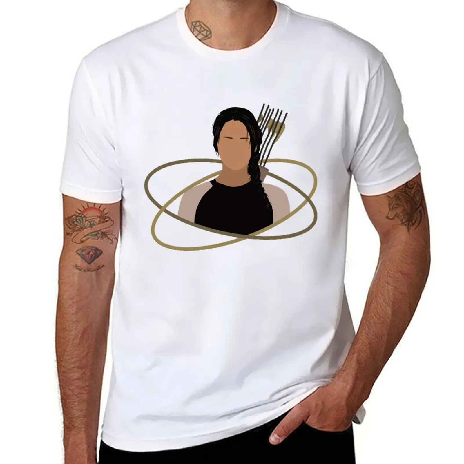 

Gift Idea Katniss Everdeen Peeta T-Shirt t shirt for man cotton t shirt man T-Shirt