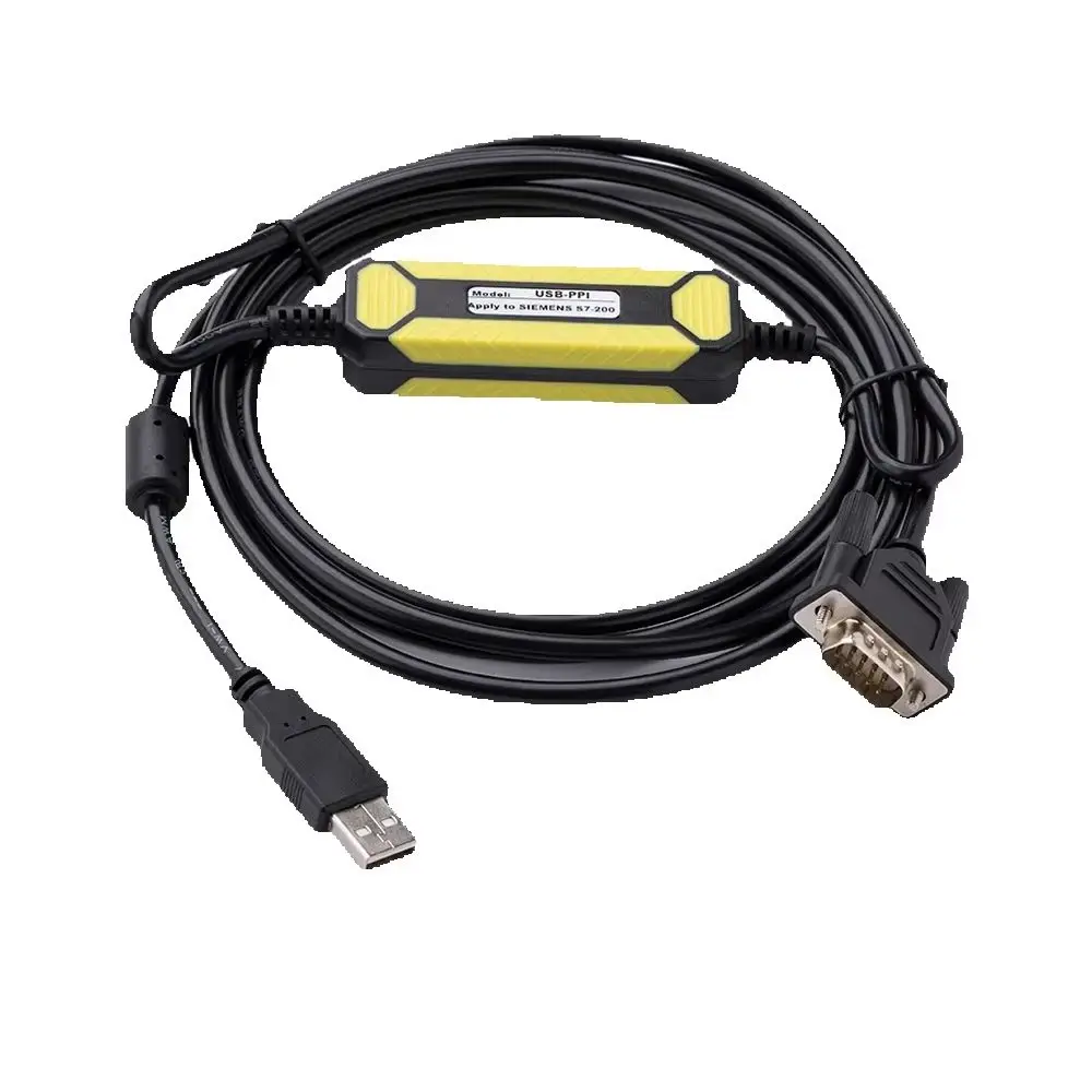Amsamotion USB-PPI for 200 PLC Programming Cable Isolation USB to RS485 Adapter PPI Data Download Line