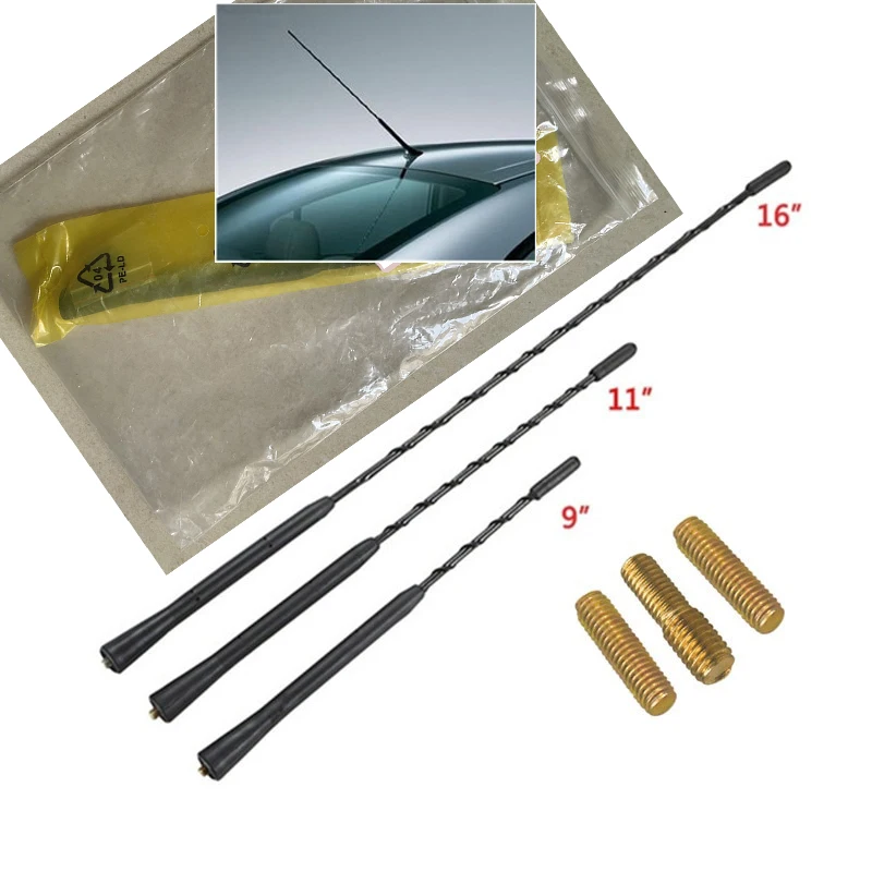 9 11 16 Inch Universal Stereo Radio Signal Antenna Amplification For A3 8l Ford Escape Santa Fe Fiat 500 Accessories