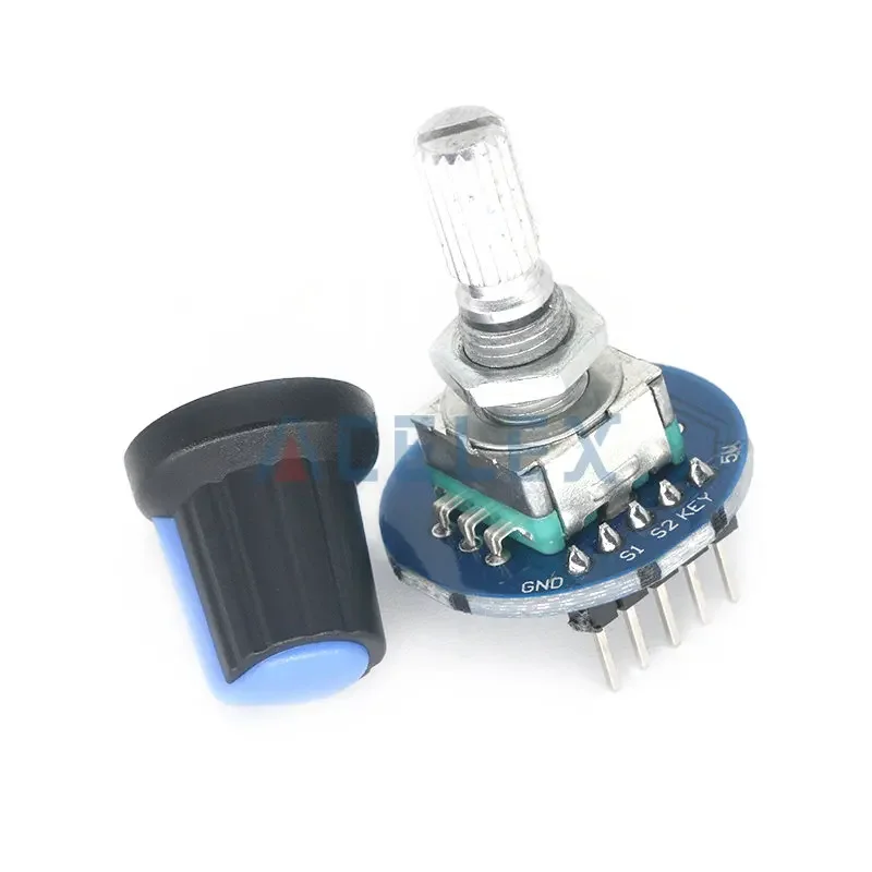 Rotary Encoder Module forArduino Brick Sensor Development Round Audio Rotating Potentiometer Knob Cap EC11