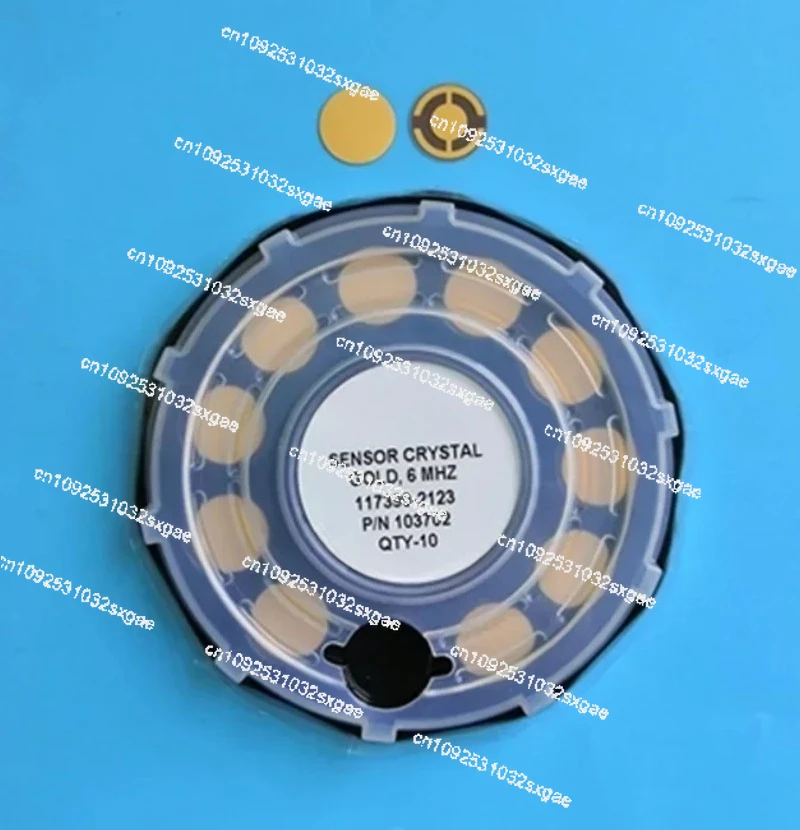 Crystal vibrating plate 103264 103263 alloy gold-plated crystal vibrating plate Shi Ying wafer electrode wafer 6MHZ