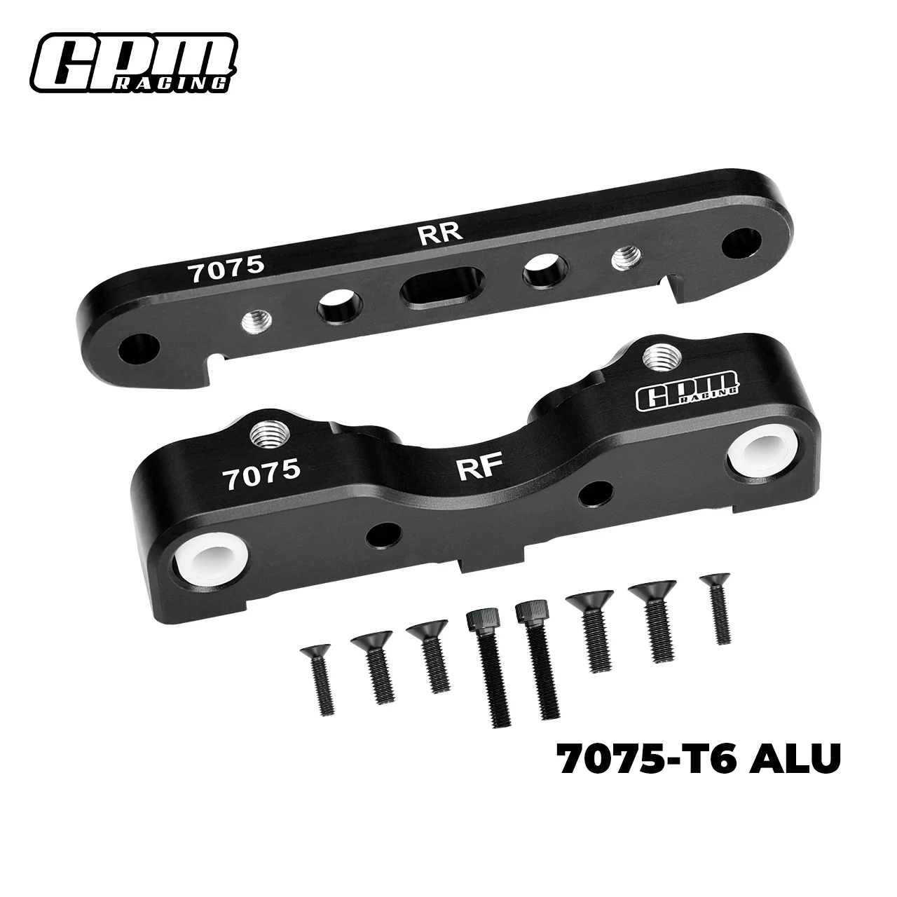 GPM ARRMA 1/5 Kraton 8S EXB ARA5808V2 Outcast 8S EXB Alu 7075 Soporte de suspensión inferior trasera