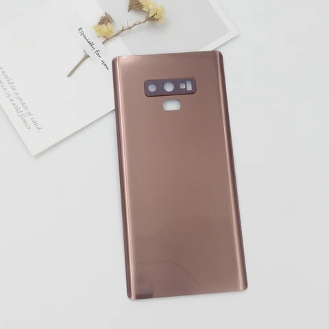 Задняя крышка для Samsung Note 9, стеклянная крышка батарейного отсека, задняя крышка корпуса, ремонт, запасные части для Galaxy Note9 N960 SM-N960F