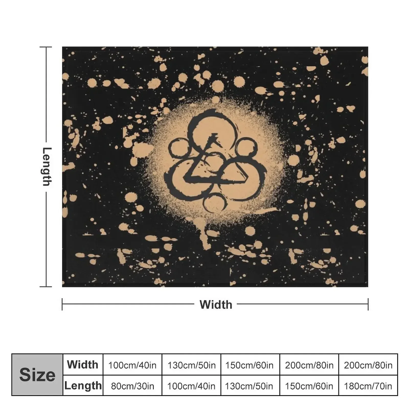 BLEACH splatter KEYWORK LATITUDE Throw Blanket christmas decoration Cute Plaid Blankets