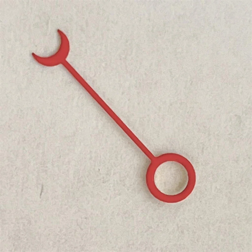 เข็มนาฬิการูปพระจันทร์เสี้ยวที่สร้างสรรค์สำหรับมือตัวชี้สีแดง/ส้ม/น้ำเงิน/เขียว/เหลืองสำหรับเคลื่อนไหว NH34งานประดิษฐ์ขนาด13มม. ทำด้วยตัวเอง