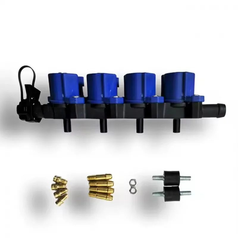 LPG/CNG Auto Oil To Gas OMVL 2ohm Common Rail Injector 4 Cylinder Conversion Kit Gas Auto Parts