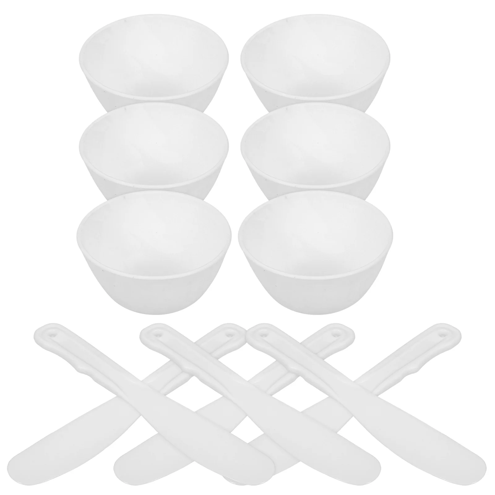 1 Juego de tazón para mezclar mascarillas faciales, juego de herramientas de máscara DIY de silicona para una fácil aplicación de cuidado de la piel y preparación de aceite para el cabello