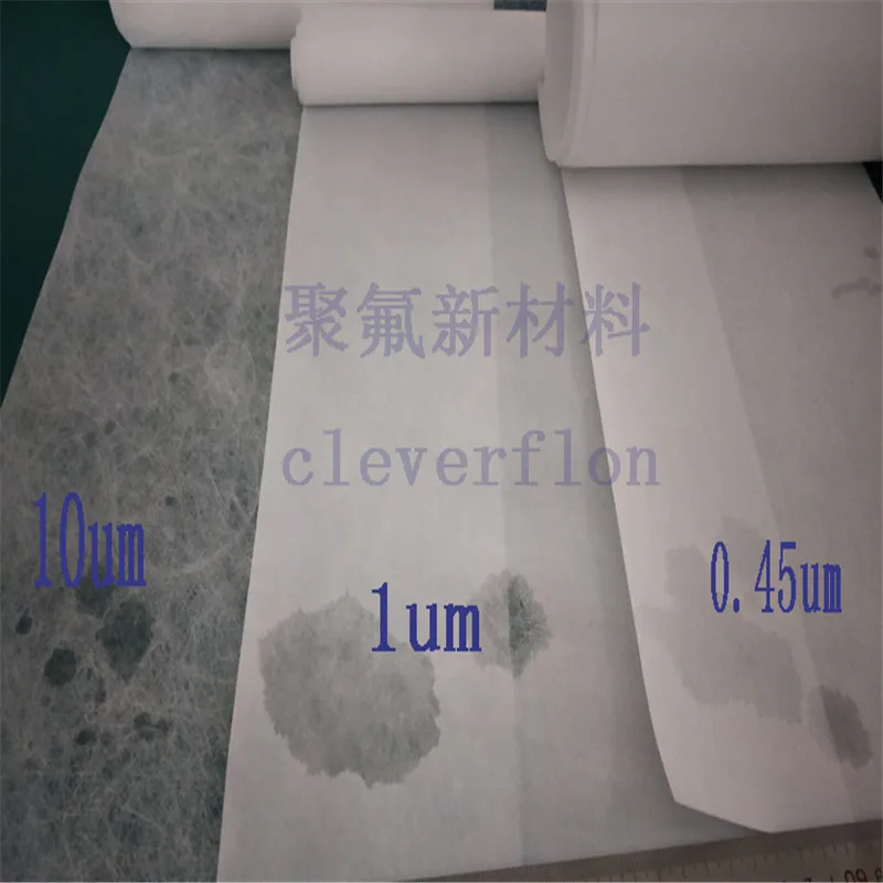 Expanded ePTFE hydrophilic air permeable filter film W230*L260mm size