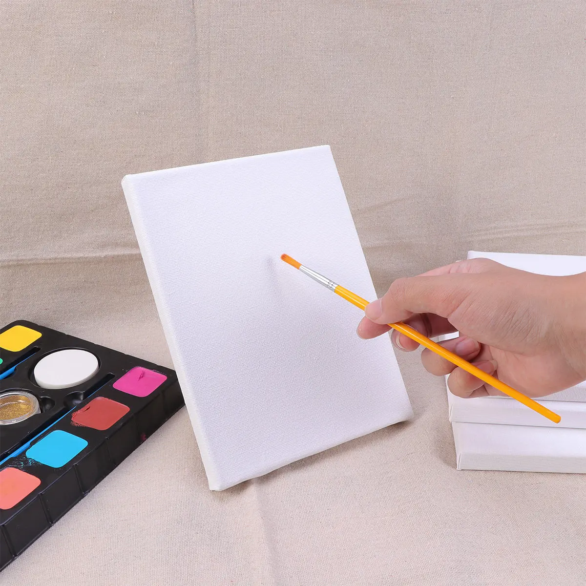 Painting Canvas Cotton Art Oil DIY Halloween Christmas Paint Canvas Frame Painting Canvas Frame Painting Canvas Frames 10PCS