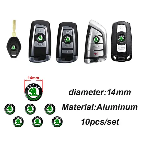 10 best sales skoda key logo sticker - №4