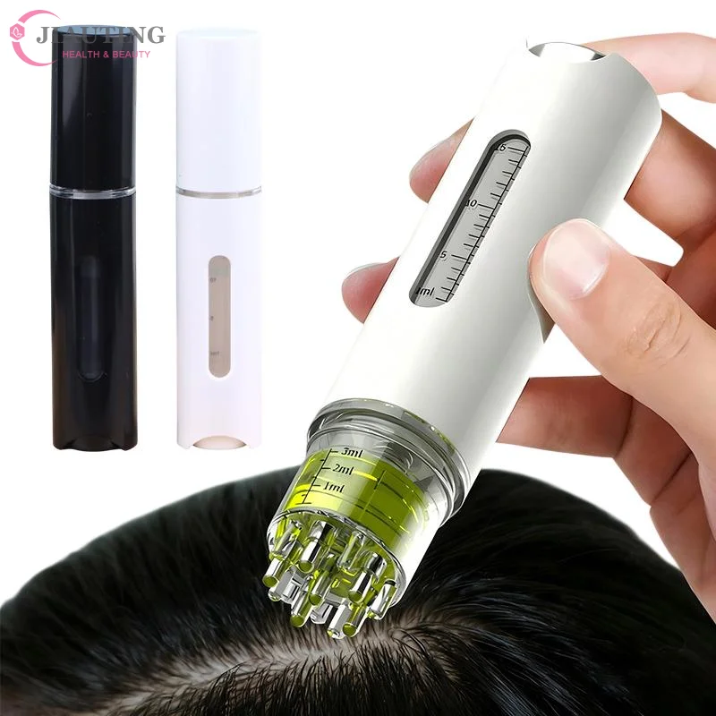 

1 Set Essential Oil Liquid Guiding Massager Portable Scalp Applicator Liquid Comb Mini Massager Anti Hair Loss Scalp Care Tool