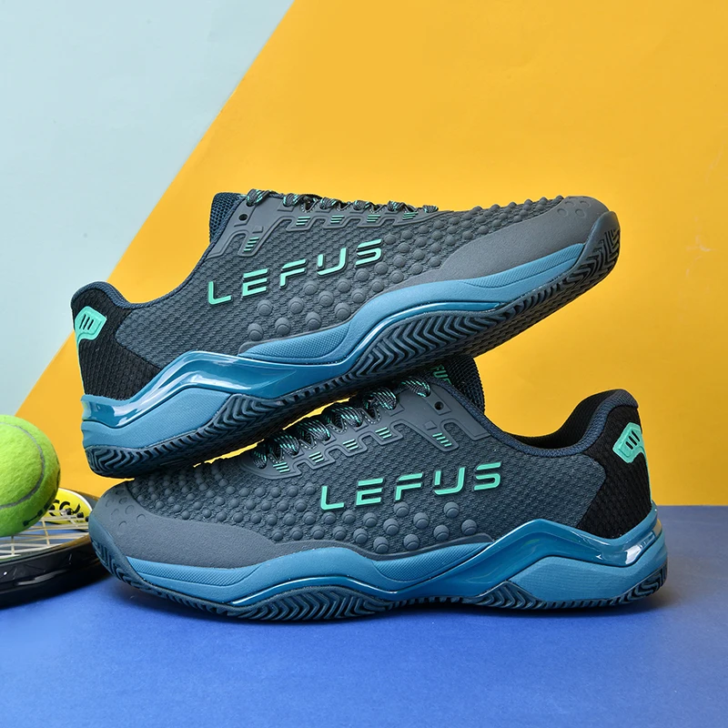 2026 Men Women Breathable Badminton Shoes Large Size Blue Gray Tennis Sneakers For Gym Walking Training Shoes