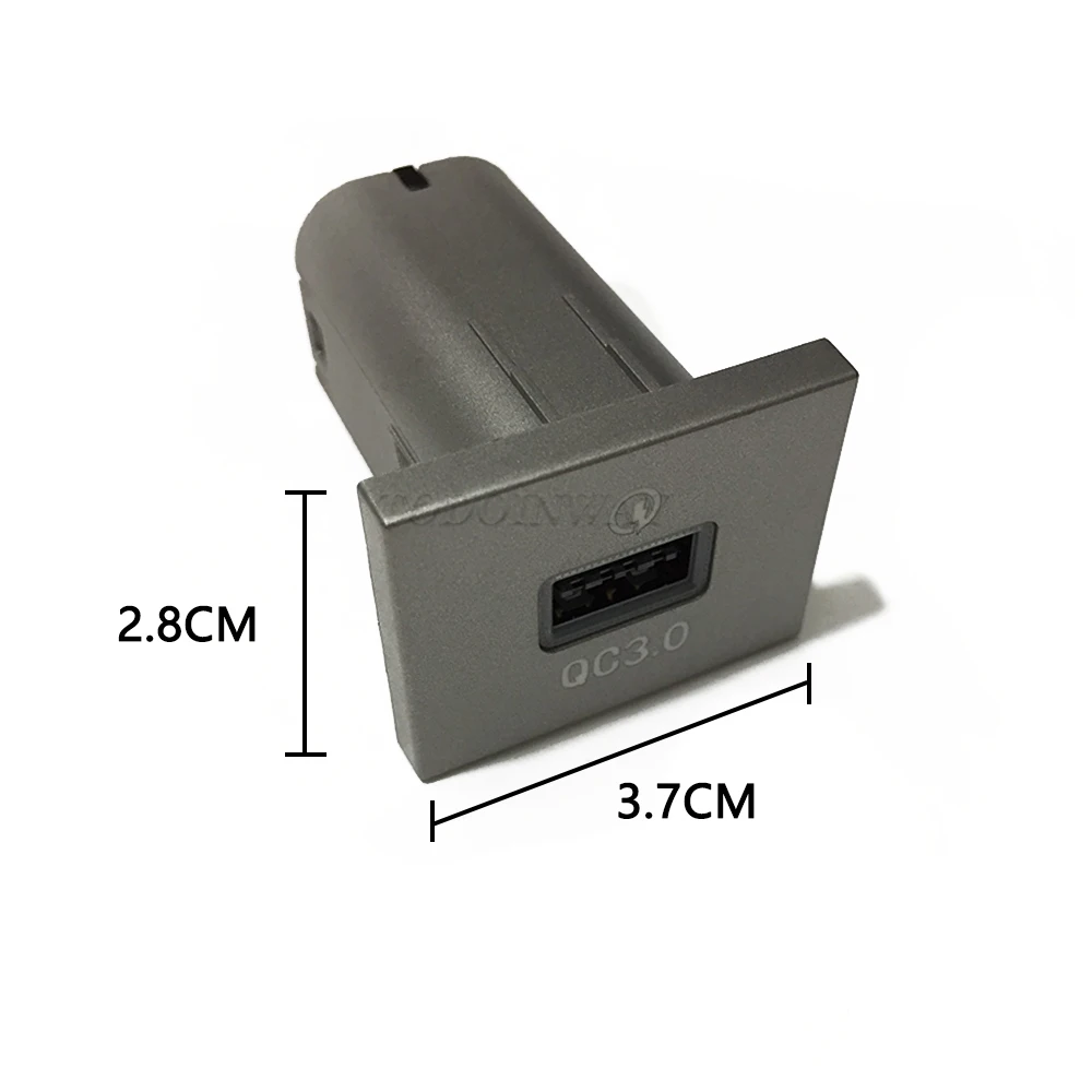 Car USB Input Adapter Switch Audio Radio u-disk flash Socket QC3.0 Quick Charge For Ford Focus 2 MK2 2009 2010 2011 accessories