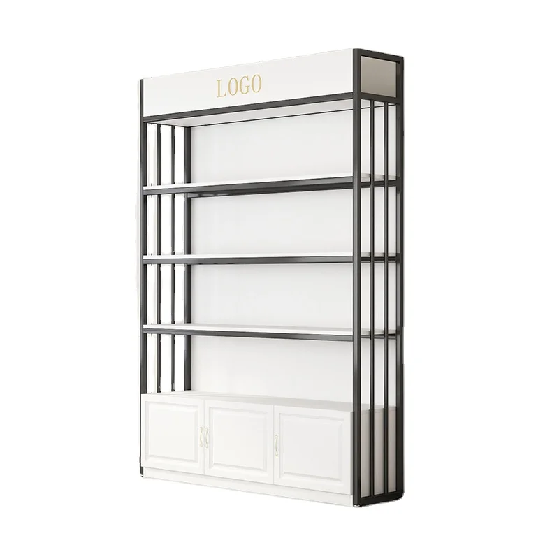 Mask Display Cabinet  Cosmetics Shelf Display Shelf  Multi Layer Nail Art Container  Beauty Salon Product Shelf Display Case