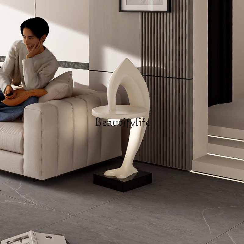 

Dolphin sofa corner few living room light luxury high-end feeling bedside lamp creative art high-end feeling edge few
