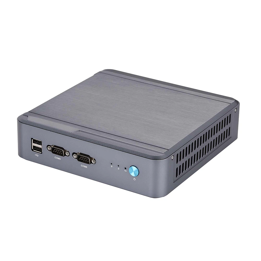 Qotom Mini PC Q71200X-S15 met 6 COM-poorten Ondersteuning 12e of 13e generatie ventilatorcomputer