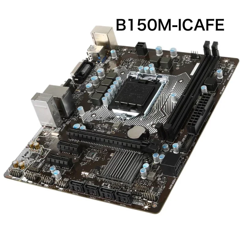 สําหรับ MSI B150M-ICAFE เมนบอร์ดเดสก์ท็อป LGA 1151 DDR4 เมนบอร์ดทดสอบ 100% OK ทํางานอย่างเต็มที่จัดส่งฟรี