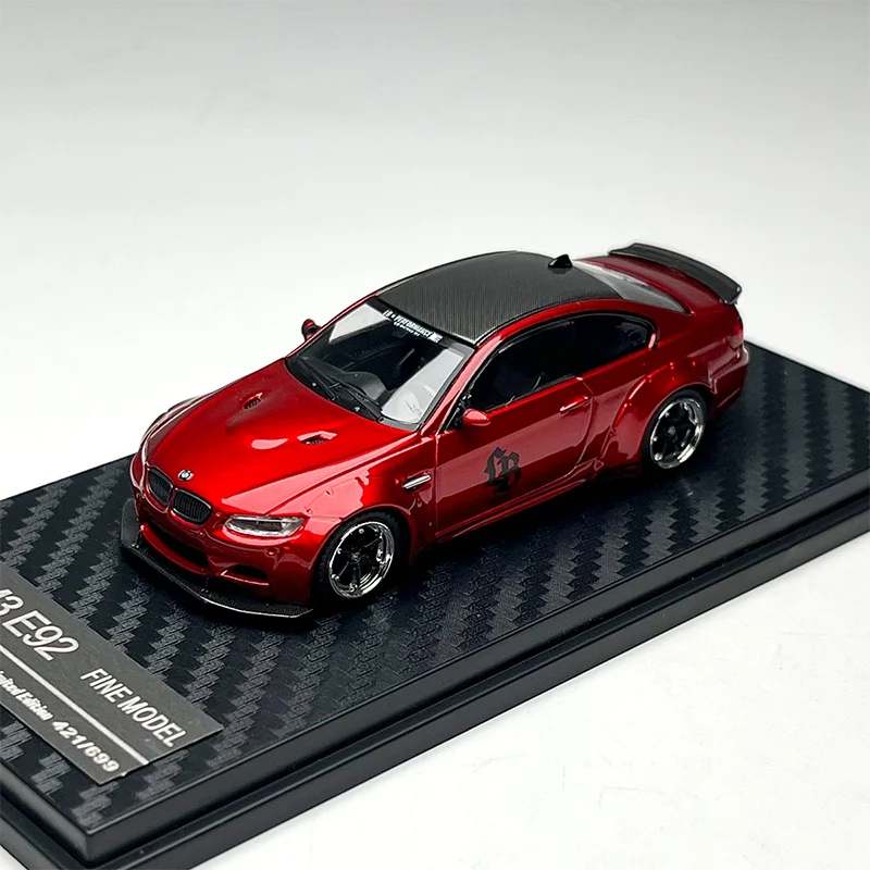 FM 1/64 Alloy M3 E92 LB Widebody Modification Car Model Toys Gifts Collection Adult Souvenir Decoration Static Display