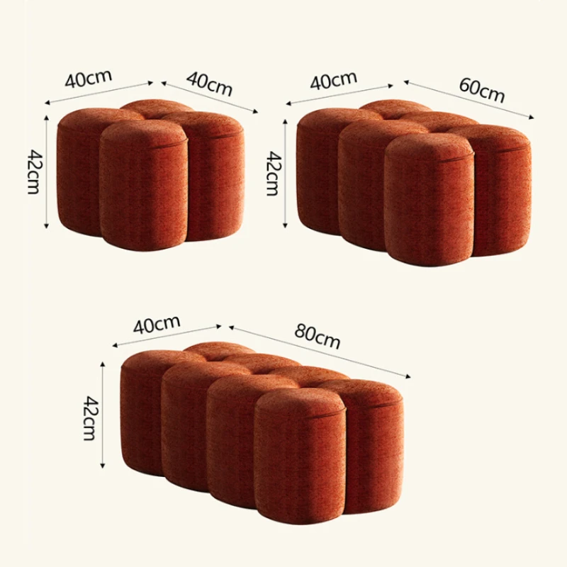 Bench Entrance Floor Chair Weird Ottomans Vintage French Foot Stool Shoe Changing Muebles Para Hogar Living Room Furniture