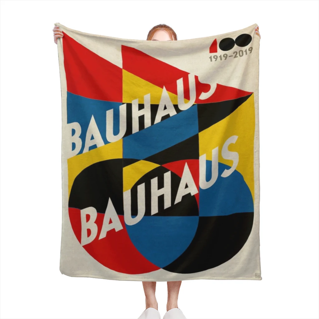 

Modernist Bauhaus Geometric Comfortable Flanne Blanket Comforter Flannel Soft throw Blankets Warm Home and Decoration