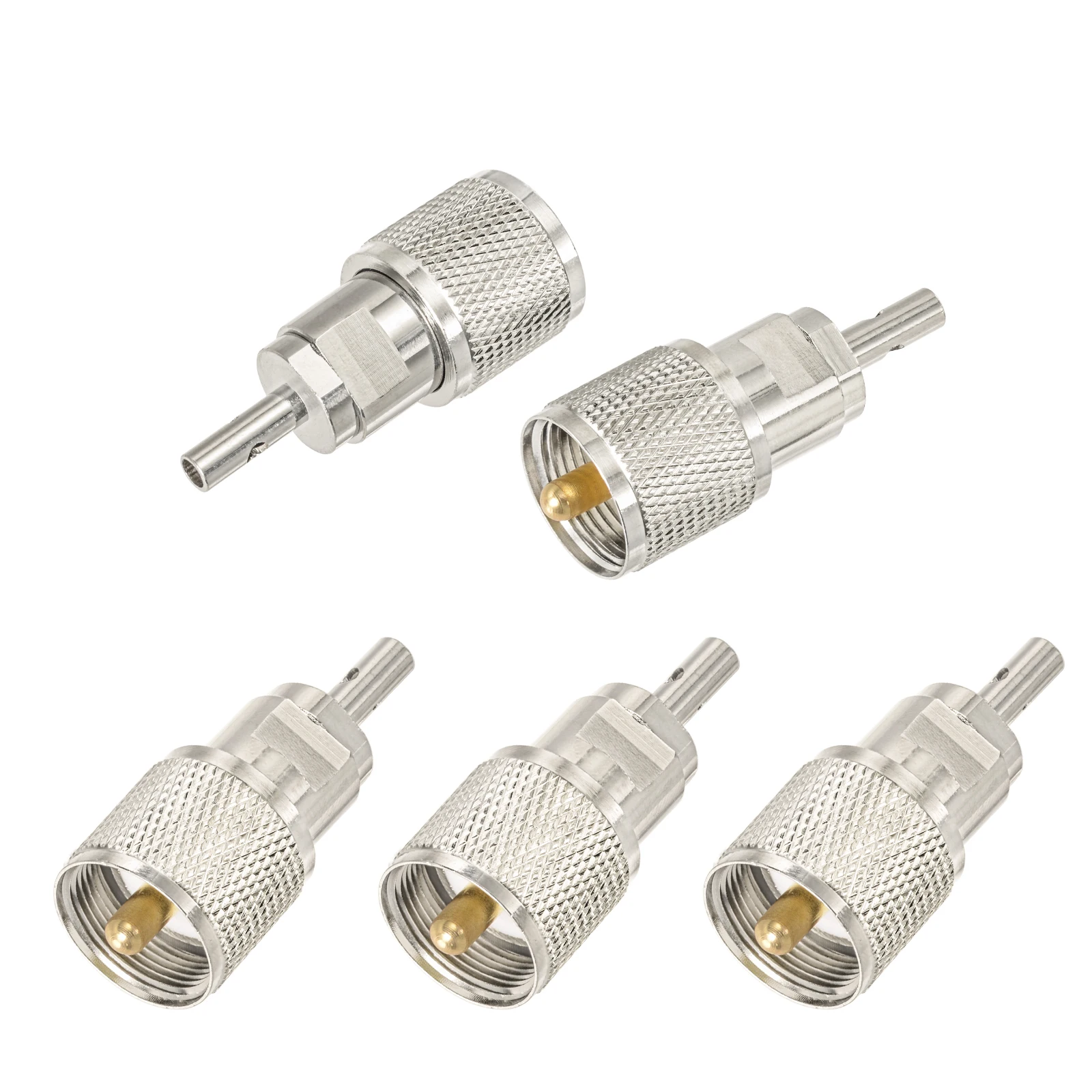 Superbat 10pcs UHF Male PL259 Solder RF Coaxial Connector for Cable RG316 RG174 RG178 LMR100