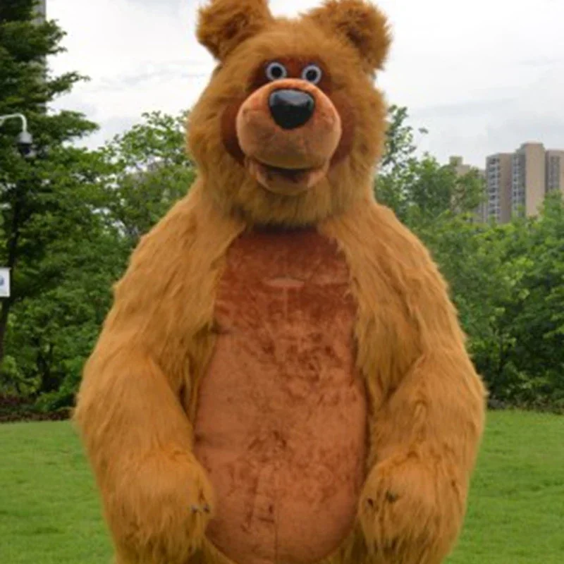 Giant Full Body Inflatable Bear Mascot Costume Adult Walkable Blow Up Suit Stage Wear Character Fancy Dress for Entertainment image 3