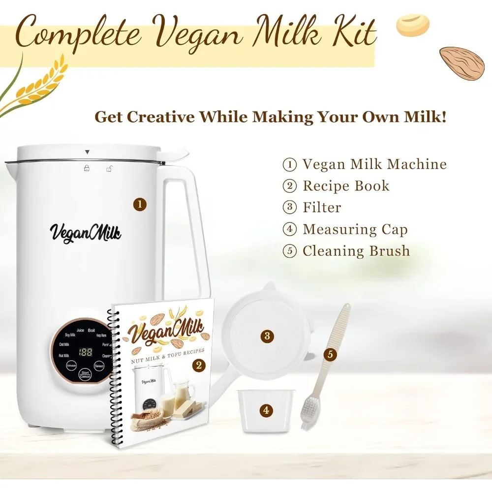 Yogurt Maker, 8 in 1 Nut Maker - Nut Machine Works As: Almond Maker, Oat Maker, Soymilk Machine