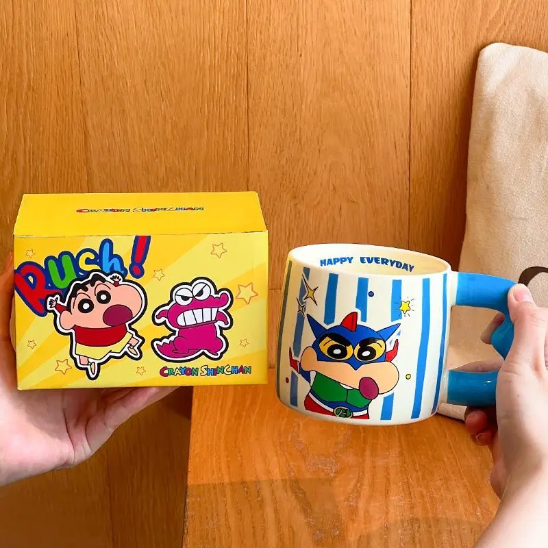 크레용 신짱 노하라 시로 영화 및 텔레비전 주변 세라믹 머그잔 고가 소녀 홈 오피스 애프터눈 티 커피 컵