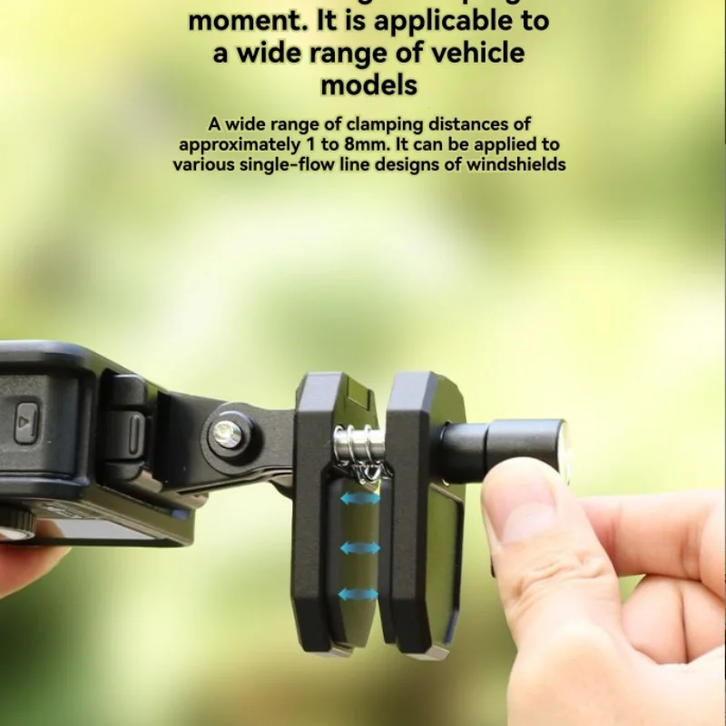 24-Hour Delivery Motorcycle Aluminum Clip Windshield Mount For X5 For Gopro For Ace Accessories Clamp