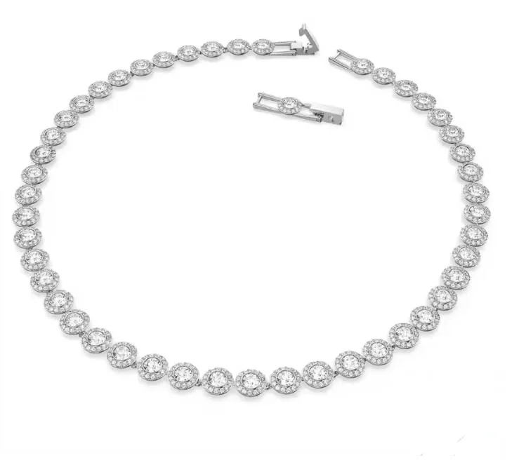 طقم مجوهرات على شكل قلادة دائرية فضية S925 فاخرة موديل 2025 - ضروري للولائم - ألوان متعددة للاختيار من بينها #2