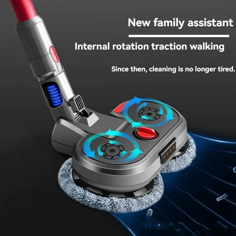 A44F-Electric Floor Mop Head For Dyson V7 V8 V10 V11 Vacuum Cleaner Parts Wet And Dry Spray Brush Head With Switch Lock