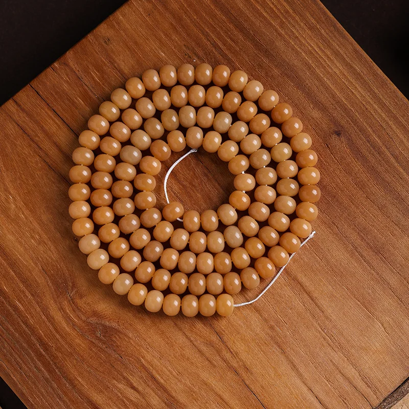 Natural Weathered Old Material Bodhi Root Hand String Element Beads 114 Apple Beads Bodhi Seed Buddha Beads Literary Play Rosary