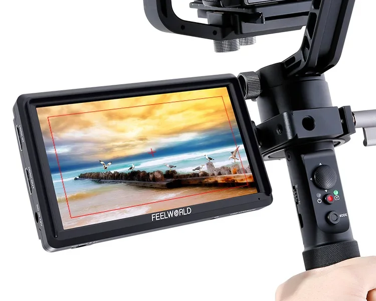 5.5 Inch OLED DSLR Camera Field 4k HDMI input and output  Monitor Support Tilt Arm Power Output