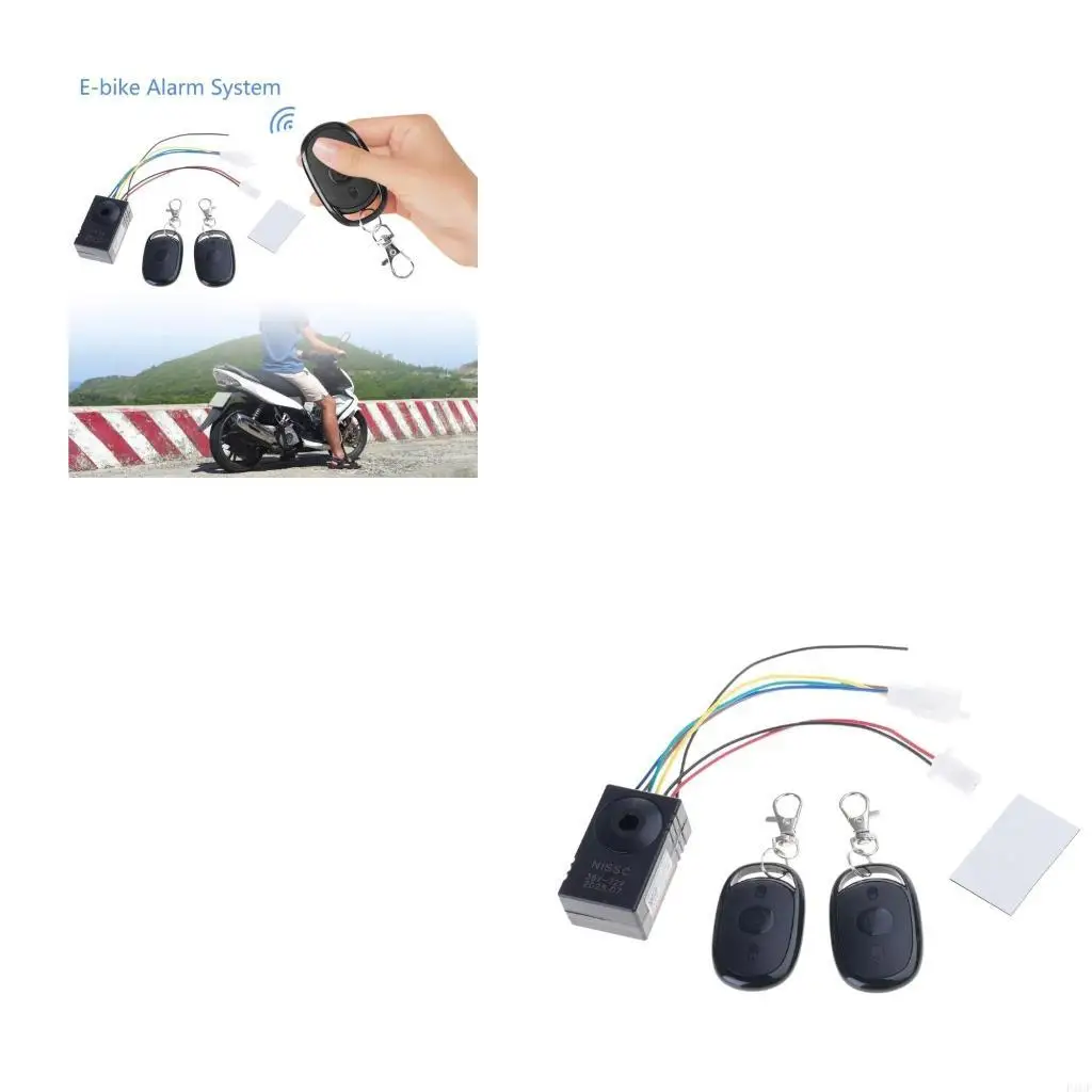 F1CF User Friendly Electric Bike Security Alarm with Powerful Waterproof Bike Alarm High Decibel Alarm System for Bike