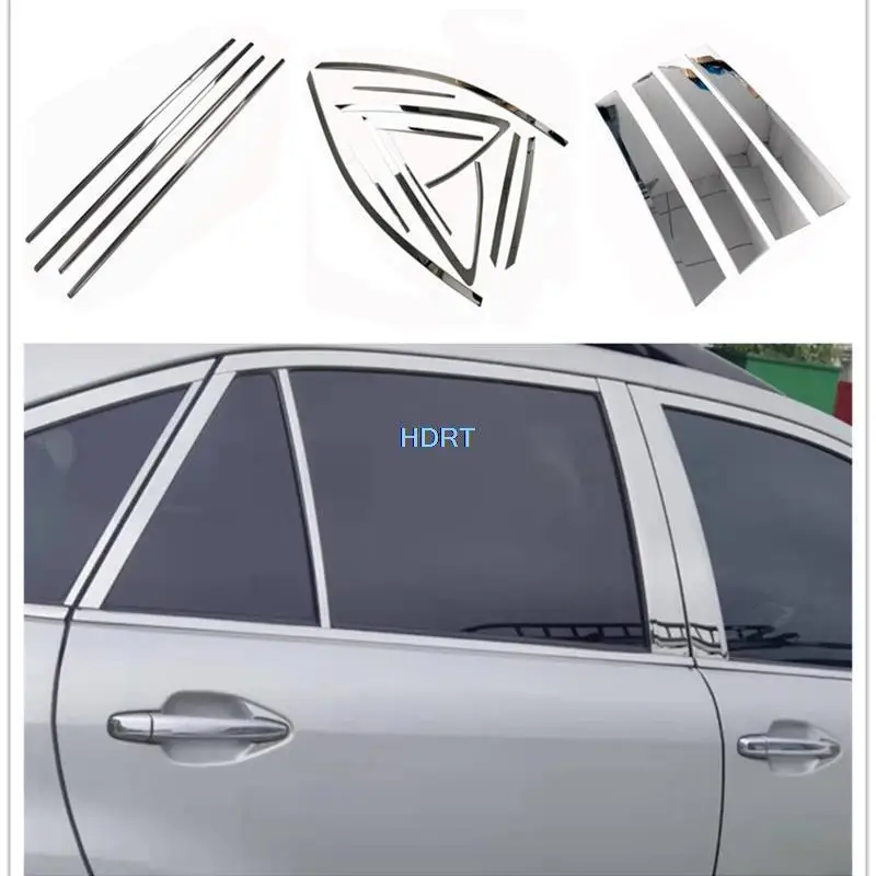 Car Style Window Moulding BC Column Pillar Post Cover Body Trim Strip Frame For RX330 RX350 RX400H 2004-2009 Accessories Sticker