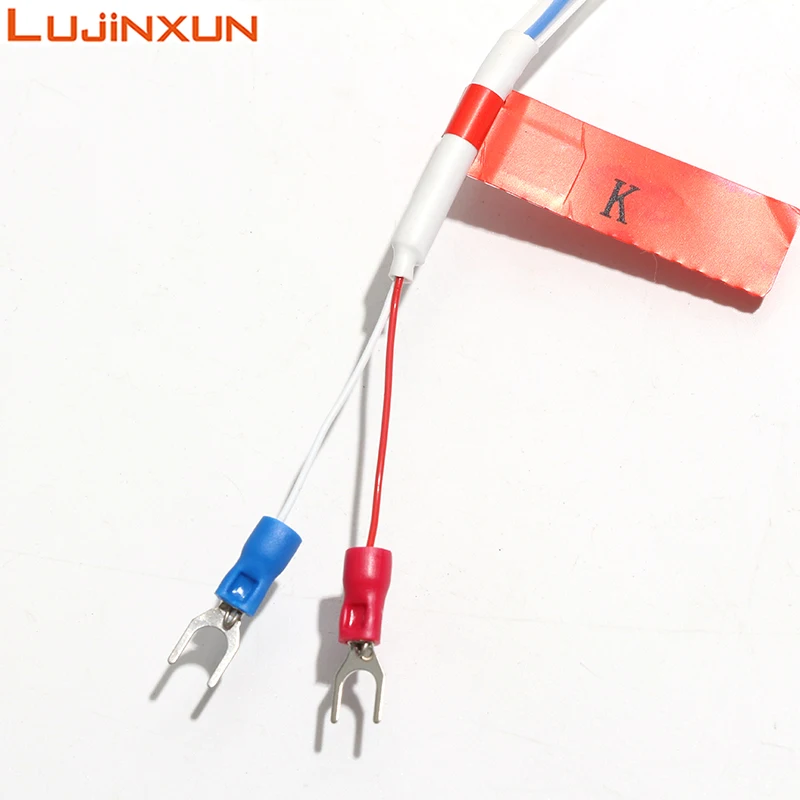 LUJINXUN Sensor de temperatura PT100 K/E tipo termopar, resistencia de platino, ácido resistente a la corrosión, funda de PTFE, 1 unidad
