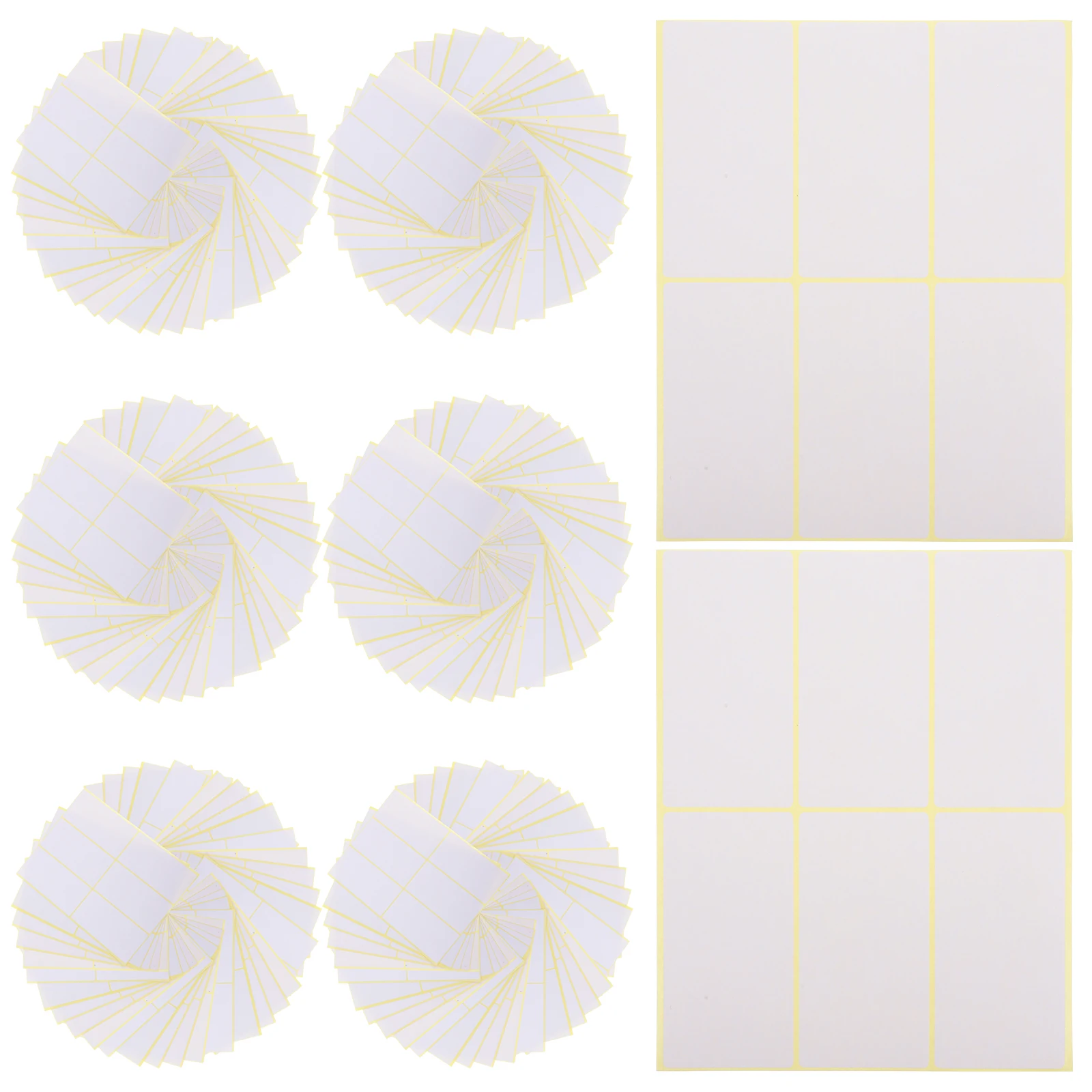 

180 Pcs Writable Labels Blank H writing Adhesive Sheets Large Reusable Storage Office Kitchen Name Tags Sticker Paper