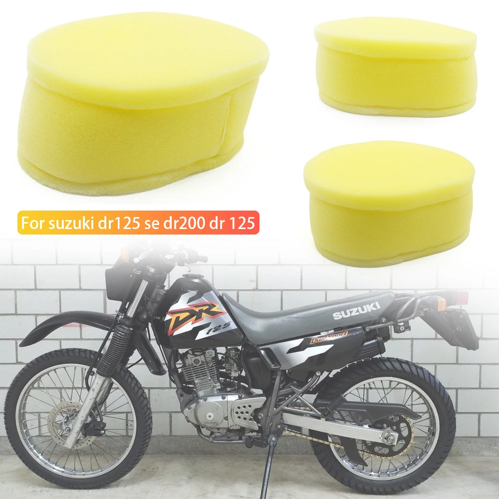 Suzuki d125se dr200se dr 1996 20090 1997 dr200 2004と互換性のあるオートバイ用フォームフィルタークリーナー