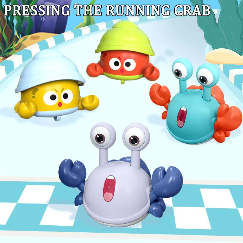 

Crab Crawl Toy for baby Walking Creative Safe Cute Crawling Press Clockwork Toys Educational Toddler Kids Birthday Gifts