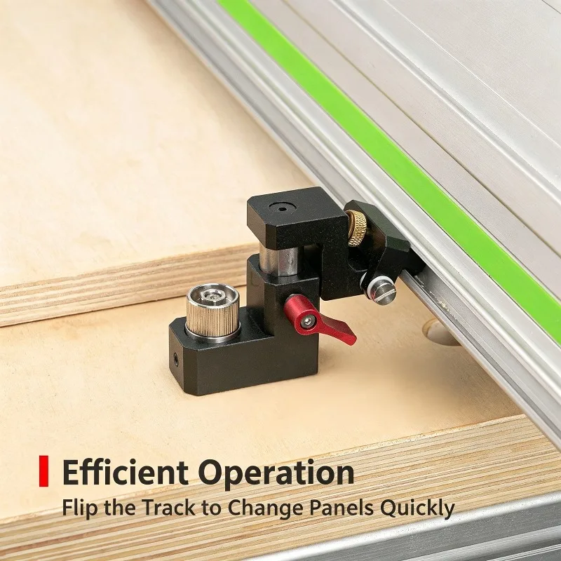 Track Saw Anti‑Tip Stop Locator Auxiliary Positioning Limit Block for MFT Workbench DIY Cutting Rail Locator for Woodworking Jig