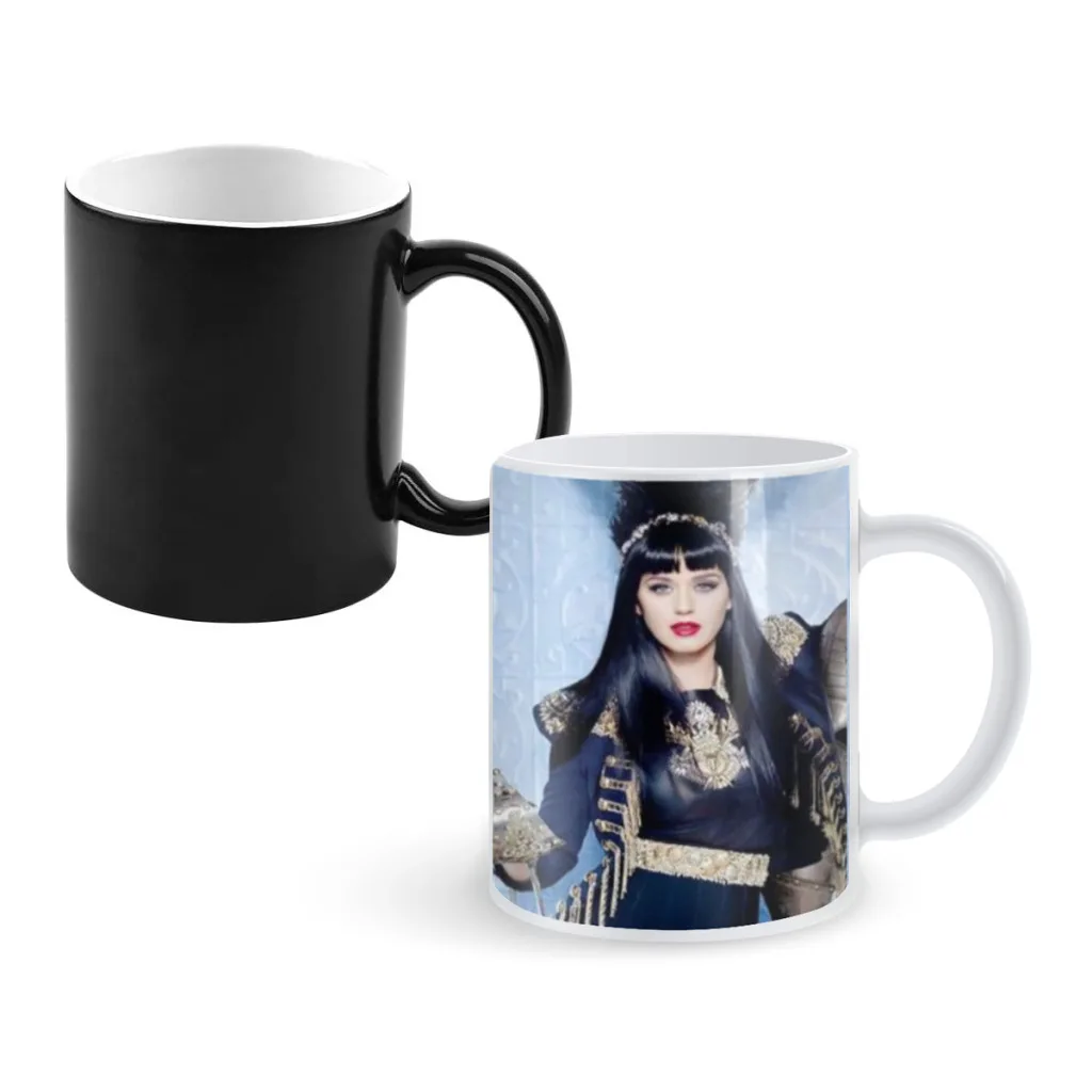 Singer K-Katy P-Perry Anime Coffee Mugs And Mug Creative Color Change Tea Cup Ceramic Milk Cups Novelty Interesting Gifts