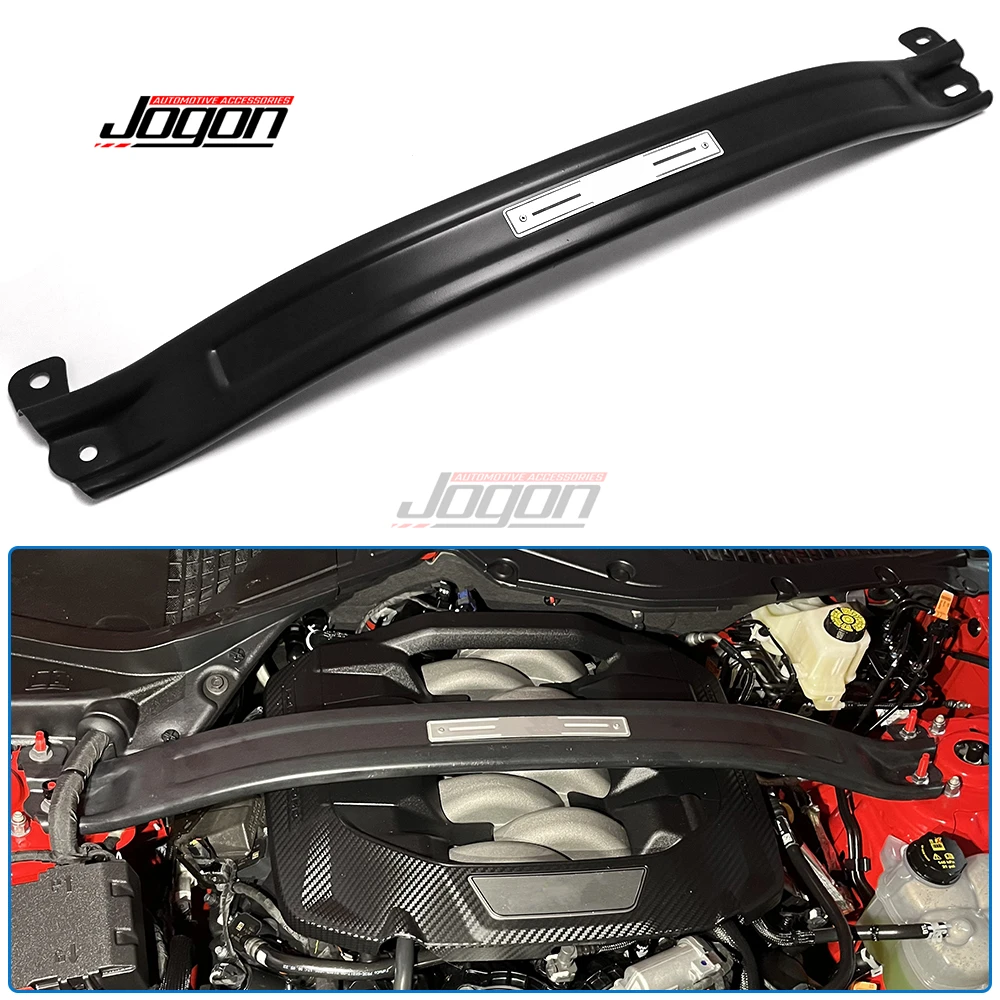 Replace Aluminum Alloy For Ford Mustang GT 5.0 EcoBoost 2024 Black Car Strut Tower Brace Bar Reinforcement Modified Cover Trim