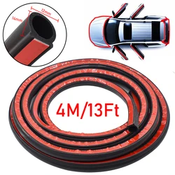 4M 13FT Car Door Weatherstrip Big D Shape Sealing Strip Rubber Seals Epdm Seal Strips Auto Hood Noise Insulation Guard Stickers