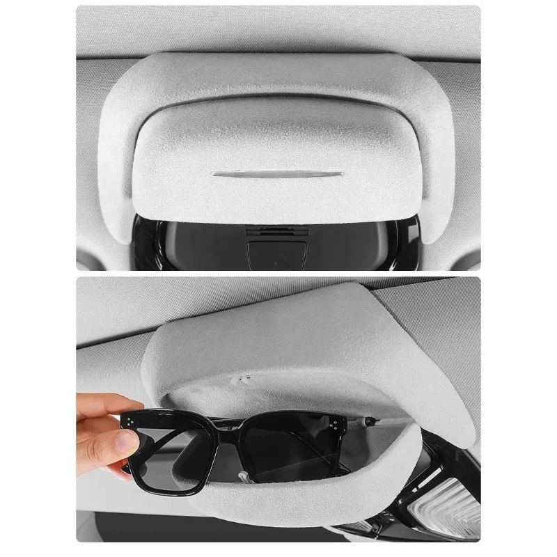 Car Sun Visor Glasses Holder Sunglasses Storage Clip Interior Accessory