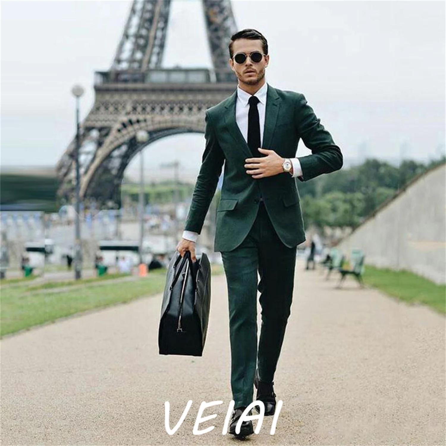 

Коричневый мужской костюм по индивидуальному заказу с шалью и лацканами, мужской смокинг для жениха, приталенный свадебный мужской костюм, Ropa Hombre (куртка + брюки, жилет) и блейзер