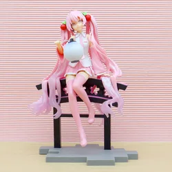 Vocaloid Singer Anime Girl Figures Piapro Characters Hatsune Miku Artist Master Piece+ Sakura Lantern 22cm Model Kids Toys Gifts