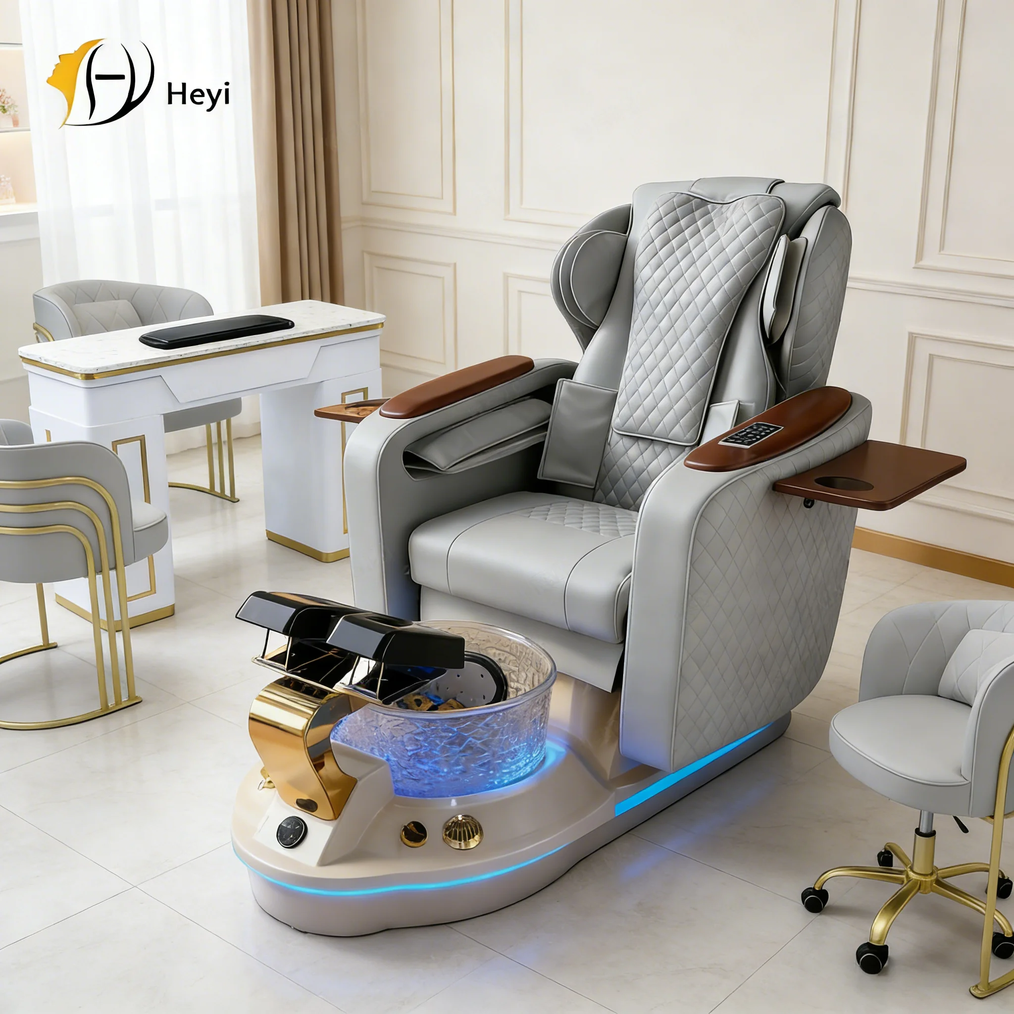 

Professional Beauty Salon Furniture Equipment Electric Reclining Spa Foot Massage Chair Pedicure Station Chairs
