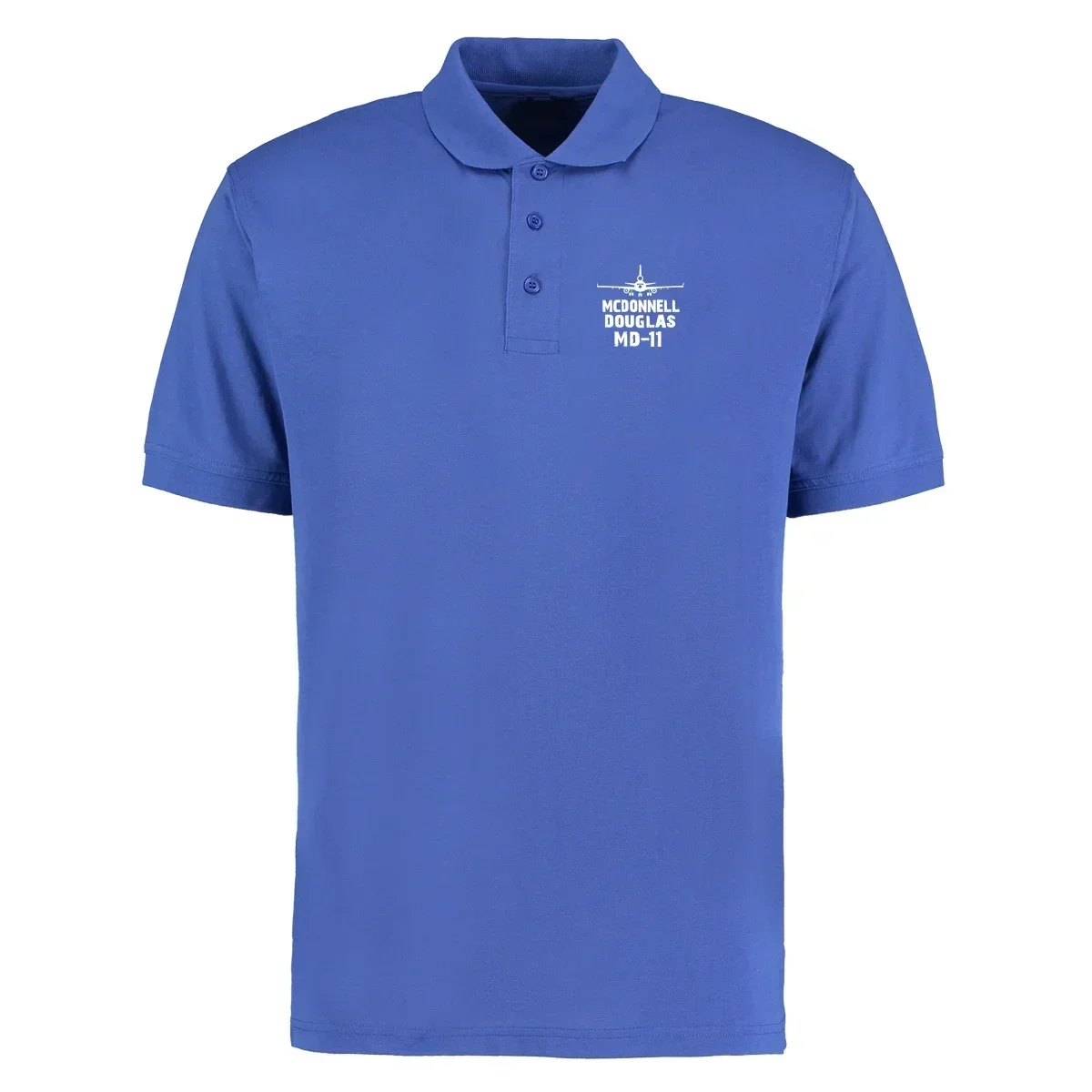 Mcdonnell Douglas-MD11 Flight Aviation Pilots Cotton Men Polo Shirts Men Clothing Tops Tees Casual T-Shirts