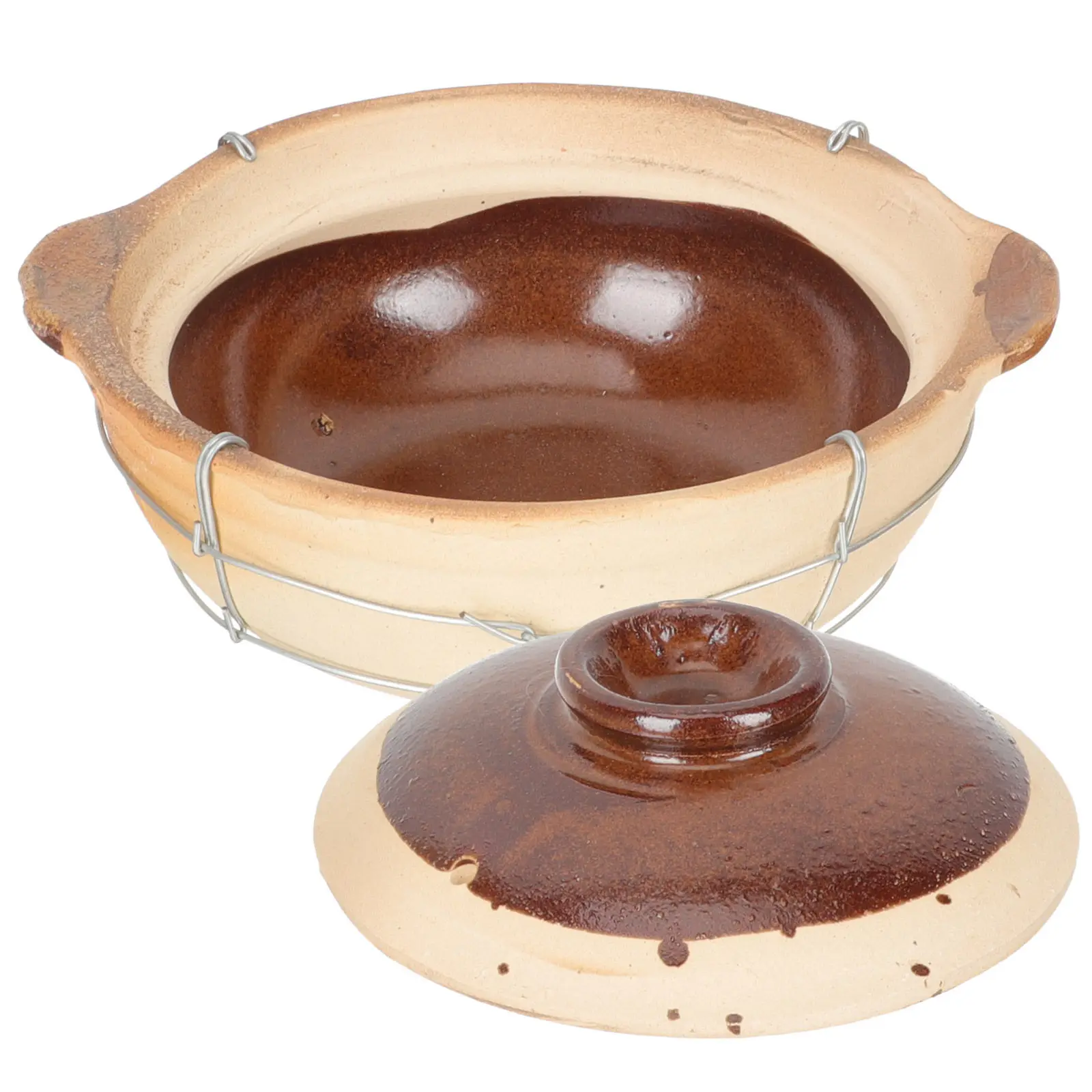 Olla para Cocina con Asa, Resistente a Altas Temperaturas, Distribución Uniforme del Calor para Guisos, Sopa, Fideos de Arroz, Hot Pot, Hogar