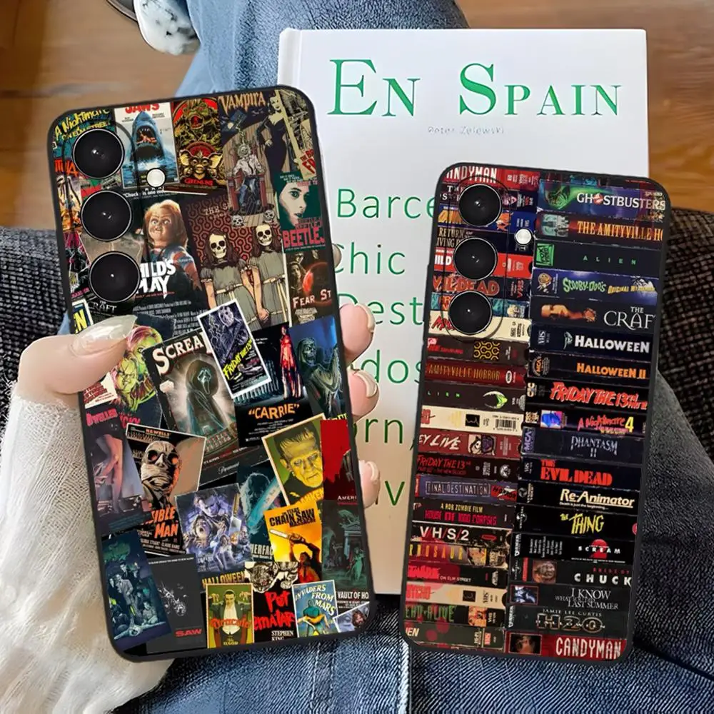Horrorfilm-Designs Handyhülle für Samsung S26 S25 S24 S23 S22 Ultra Plus Fe A57 A37 A17 A27 5G Silikonhülle